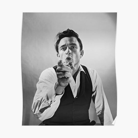johnny cash Art Premium Matte Vertical Poster