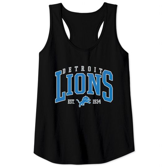 Detroit Lions Tank Tops, Lions Unisex Tank Tops, Vintage Football Tank Tops