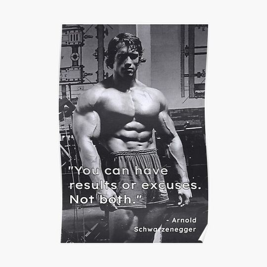 Discover You can have results or excuses. Not both Premium Matte Vertical Poster