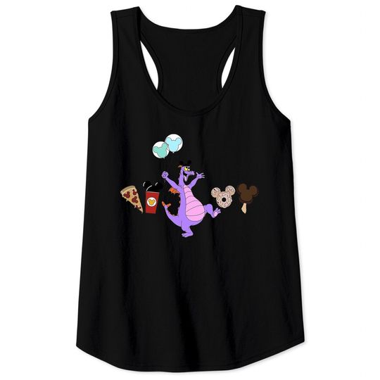 Figment Disney Snacks Tank Tops, Disney Mode Tank Tops, Disney Snacks Tank Tops