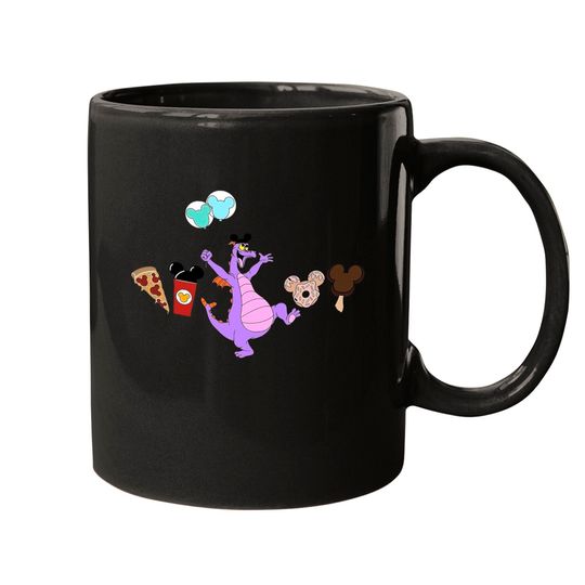 Figment Disney Snacks Mugs, Disney Mode Mugs, Disney Snacks Mugs