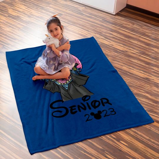 Stitch Senior 2023 Baby Blankets, Stitch Graduation 2023 Baby Blankets, Disney Graduation Baby Blankets