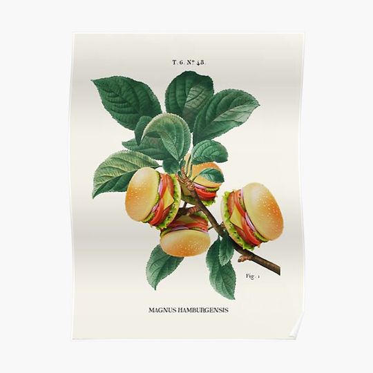 Discover BURGER PLANT Premium Matte Vertical Poster