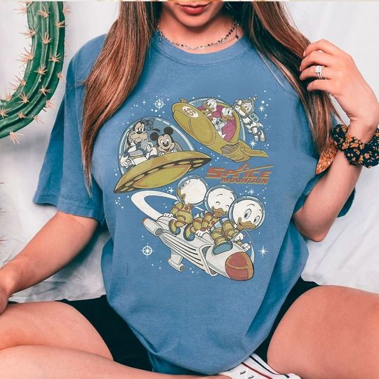 Disney Space Astronauts Shirt, 90's Space Mountain Shirt, Tomorrowland Tee