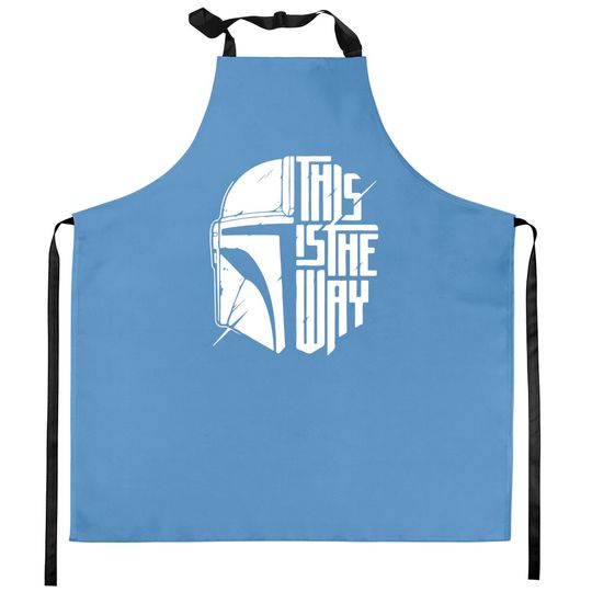This Is The Way Kitchen Aprons, Mandalorian Kitchen Aprons, Disney Kitchen Aprons, Galaxy edge Kitchen Aprons