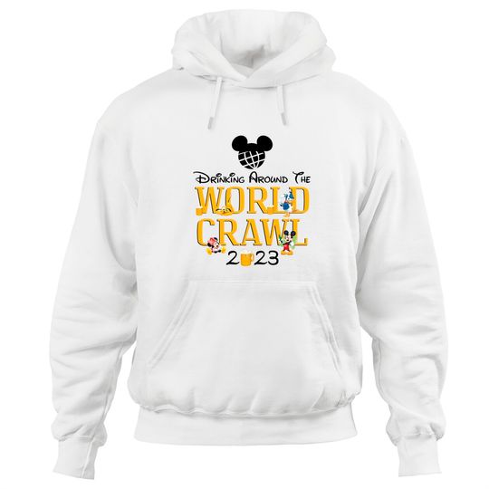 Drinking Around The World Crawl 2023 Hoodies/Epcot Center Hoodies/Drinking Around The World/Disney Trip Hoodies/Mickey Drinking Disney O-07022323