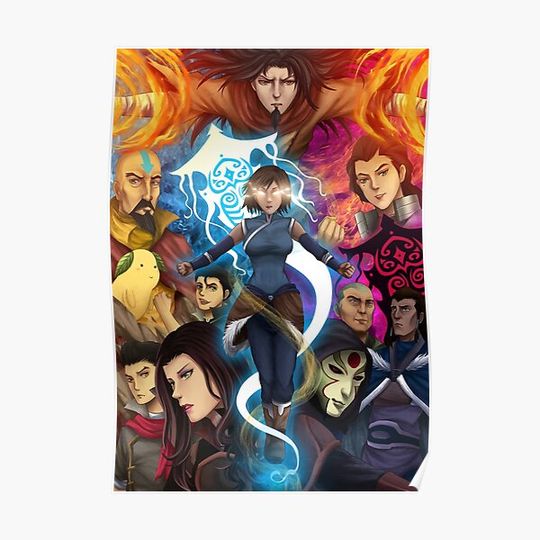 Discover Avatar the last airbender, Korra Premium Matte Vertical Poster