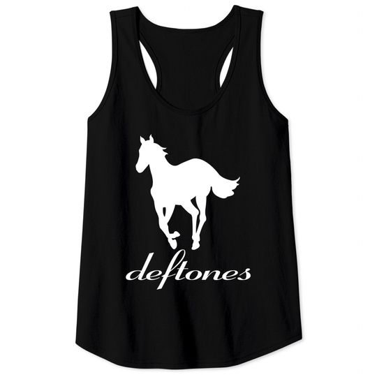 Vintage Deftone White Pony Tank Tops
