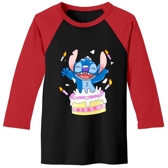 Disney Lilo Stitch Birthday Girl Baseball Tees, Stitch Birthday Baseball Tees, Birthday Boy Girl Baseball Tees