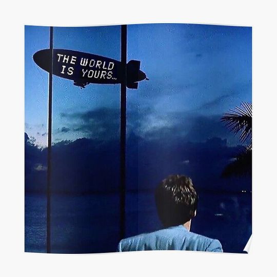 Scarface The World is Yours poster Premium Matte Vertical Poster