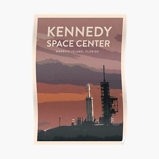Discover Visit the Kennedy Space Center Premium Matte Vertical Poster