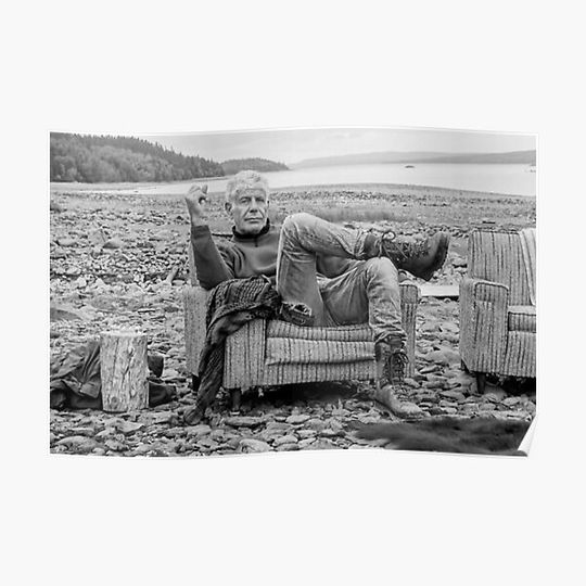 Discover Sea Bourdain Side Premium Matte Vertical Poster