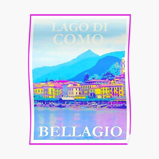 Italy Travel Poster Premium Matte Vertical Poster
