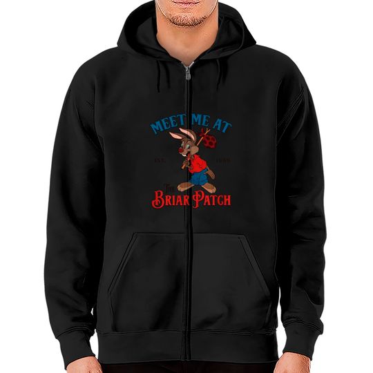 Disney Splash Mountain Vintage Zip Hoodies, Meet Me At The Briar Patch Zip Hoodies