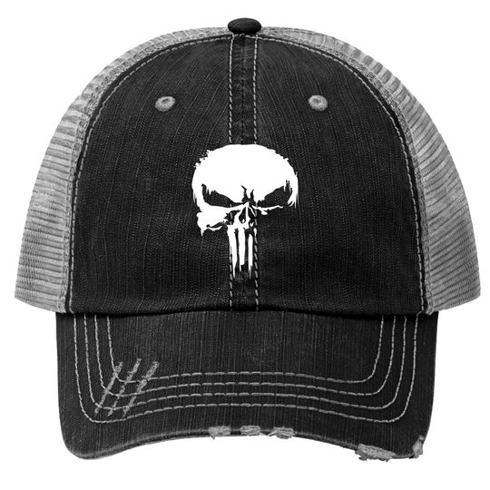 Punisher, Trucker Hats black / black
