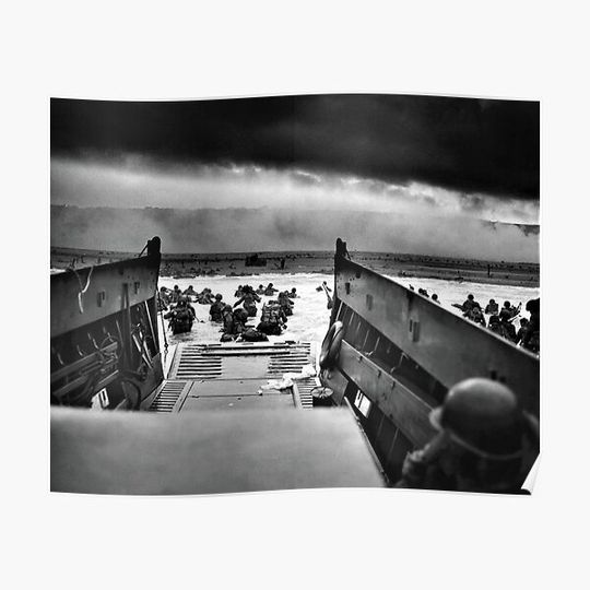 Discover Into the Jaws of Death (D-Day) Premium Matte Vertical Poster