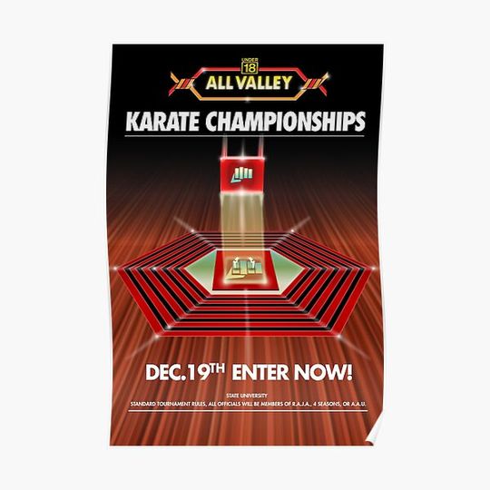 Under 18 All Valley Karate Championship Poster Premium Matte Vertical Poster