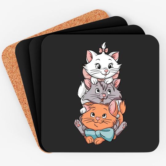 Disney The Aristocats Cats Coasters, Marie Aristocats Coasters, Magic Kingdom