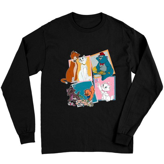 Disney Comfort colors Long Sleeves, Retro Disney Aristocats Long Sleeves