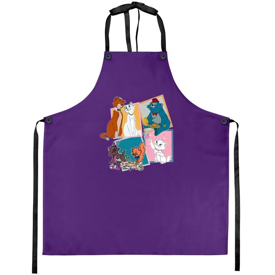 Disney Comfort colors Aprons, Retro Disney Aristocats Aprons