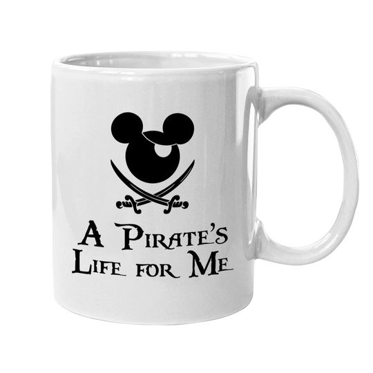 Mickey pirate's life for me Mugs, Disney cruise Mugs for women, Disney pirate Mugs, Mickey cruise Mugs, unisex fit,