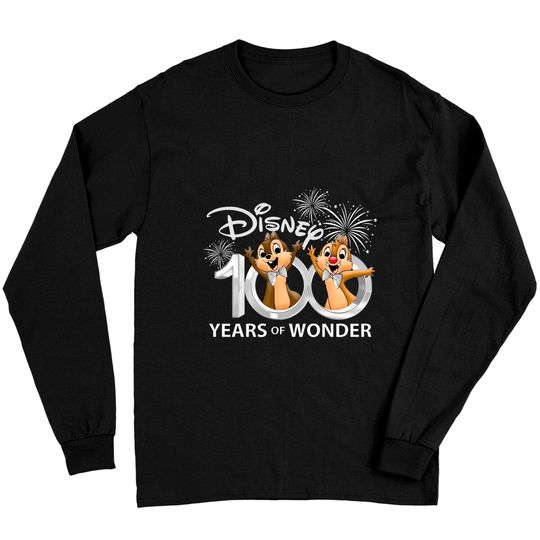 Chip and Dale Disney 100th Anniversary Long Sleeves, Disney 100 Years Of Wonder Long Sleeves