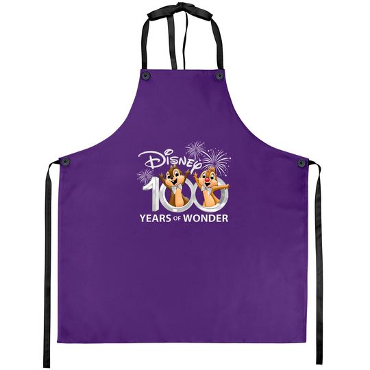 Chip and Dale Disney 100th Anniversary Aprons, Disney 100 Years Of Wonder Aprons