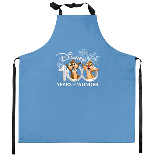 Chip and Dale Disney 100th Anniversary Kitchen Aprons, Disney 100 Years Of Wonder Kitchen Aprons
