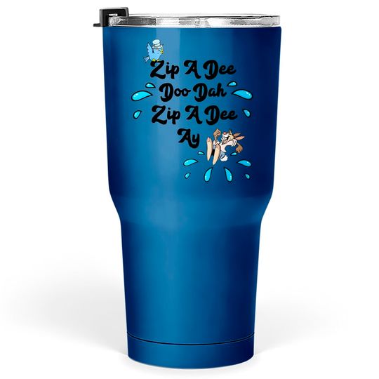 Disney Splash Mountain Zip A Dee Doo Dah Vintage Tumblers 30 oz, Magic Kingdom WDW Holiday Tumblers 30 oz