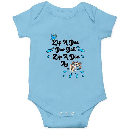 Disney Splash Mountain Zip A Dee Doo Dah Vintage Onesies, Magic Kingdom WDW Holiday Onesies