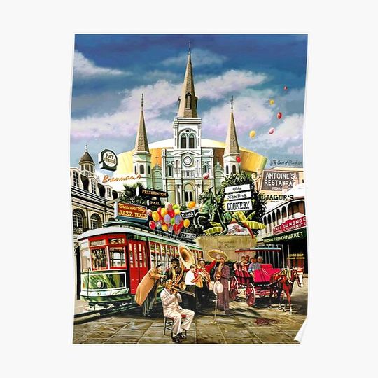 Jazz New Orleans Premium Matte Vertical Poster