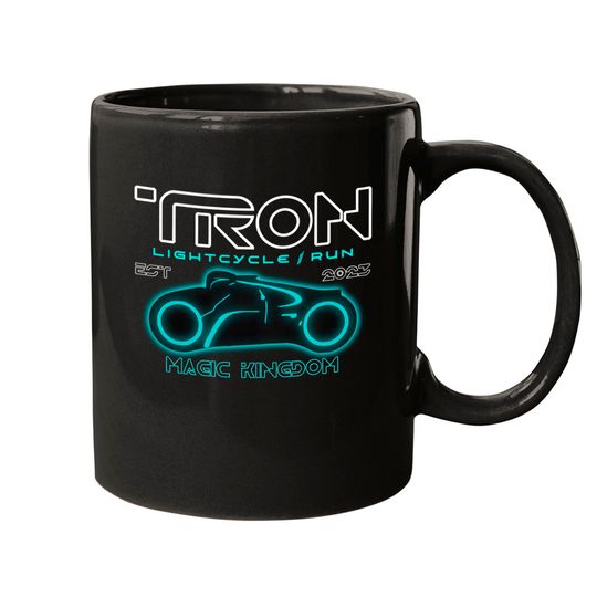 Disney Tron Lightcycle Run Ride Mugs, Tron Lightcylce Run Magic Kingdom Mugs