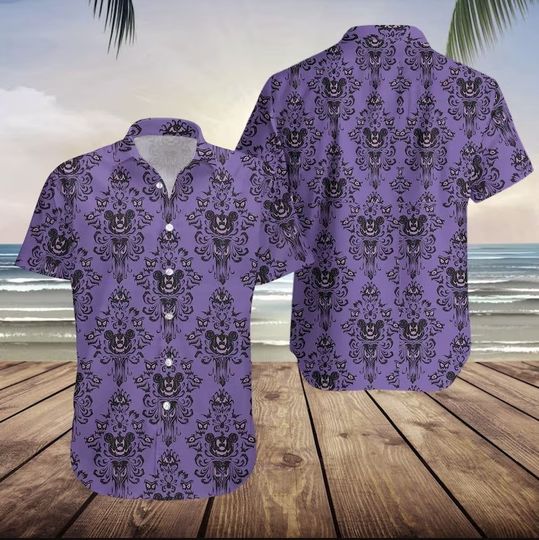 3D Haunted Mansion Unisex Hawaiian Shirt, Summer Shirt, aloha shirt