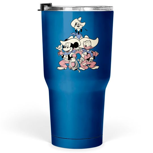 Disney Mickey & Friends Goofy Donald Mickey Cowboy Up Tumblers 30 oz