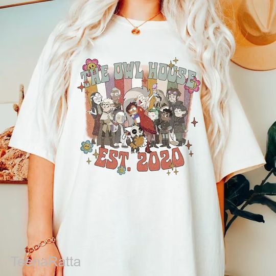 Disney The Owl House Character Shirt, Owl House Hexside School Shirt