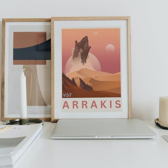 Arrakis Travel Poster - Vintage Travel Poster Art - Dune Poster