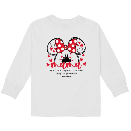 Disney Mama Kids Long Sleeve T-Shirts, Mother's day gifts, Mickey Mouse Kids Long Sleeve T-Shirts