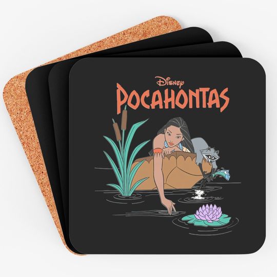 Retro Disney Princess Pocahontas Coasters, Disney Princess Coasters, Disney Vacation Coasters, Disney Coasters, Disney Girl Trip, Disney Coasters