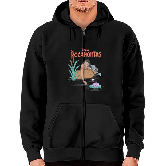 Retro Disney Princess Pocahontas Zip Hoodies, Disney