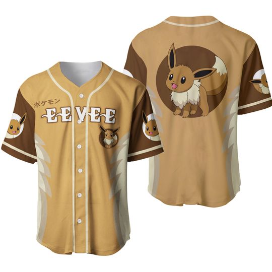 Eevee Eeveelution PKM Baseball Jersey
