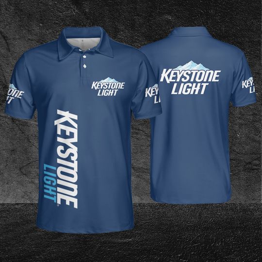 Keystone Light Blue Polo Shirt