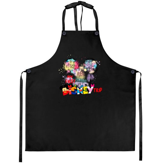 My First Disney Trip 2023 Aprons, Disney Trip 2023 Aprons, Family Disney Aprons