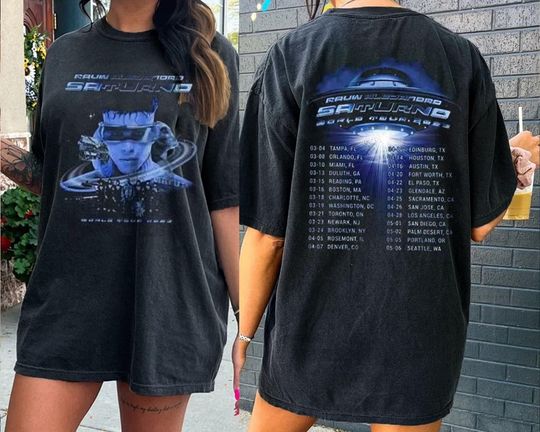 Rauw Alejandro World Tour 2023 T-Shirt, Rauw Alejandro Shirt, Saturno 2023 World Tour Merch