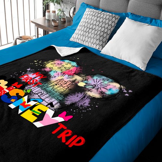 My First Disney Trip 2023 Baby Blankets, Disney Trip 2023 Baby Blankets, Family Disney Baby Blankets