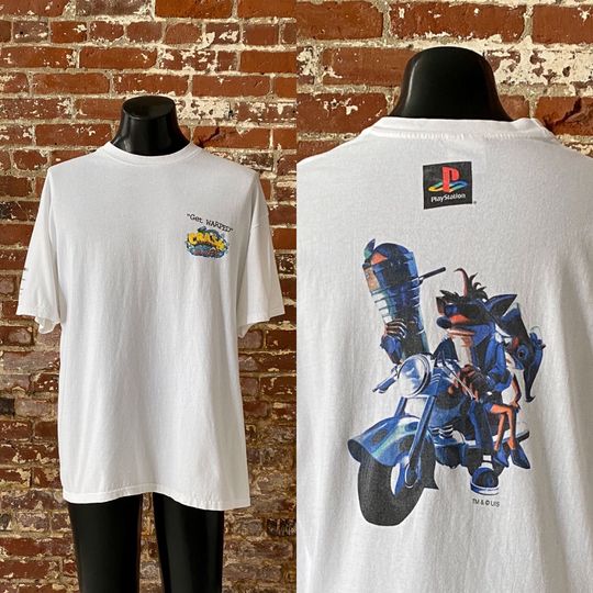 90s Crash Bandicoot: Warped Video Game Promo T-Shirt.
