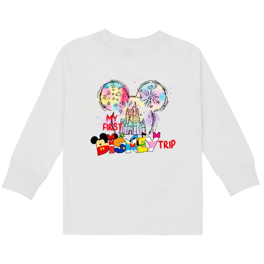 My First Disney Trip 2023 Kids Long Sleeve T-Shirts, Disney Trip 2023 Kids Long Sleeve T-Shirts, Family Disney Kids Long Sleeve T-Shirts