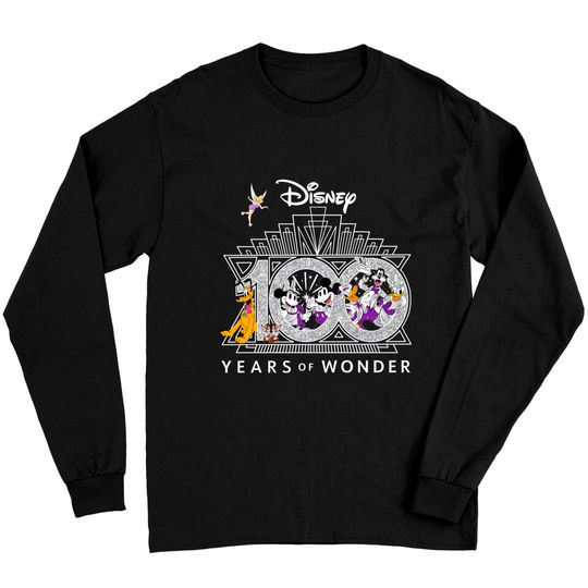 Disney 100th Anniversary Long Sleeves, Disney 100 Years Of Wonder Long Sleeves, Disney Trip Long Sleeves