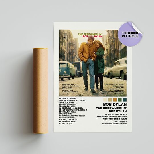 Bob Dylan Posters / The Freewheelin' Bob Dylan Poster