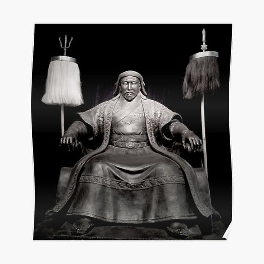 The Great Genghis Khan By Jonathan Green Premium Matte Vertical Poster