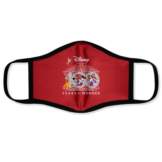 Disney 100th Anniversary Face Masks, Disney 100 Years Of Wonder Face Masks, Disney Trip Face Masks